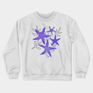 Sea stars - starfish fun in the ocean blue colours Crewneck Sweatshirt